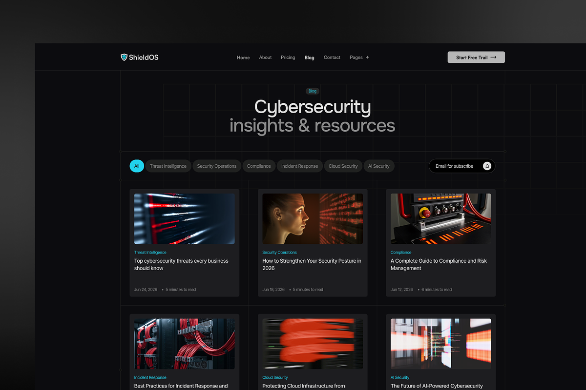 ShieldOS - Technology HTML Template, a HTML Template by TNCFlow (Photo 4 of 5)