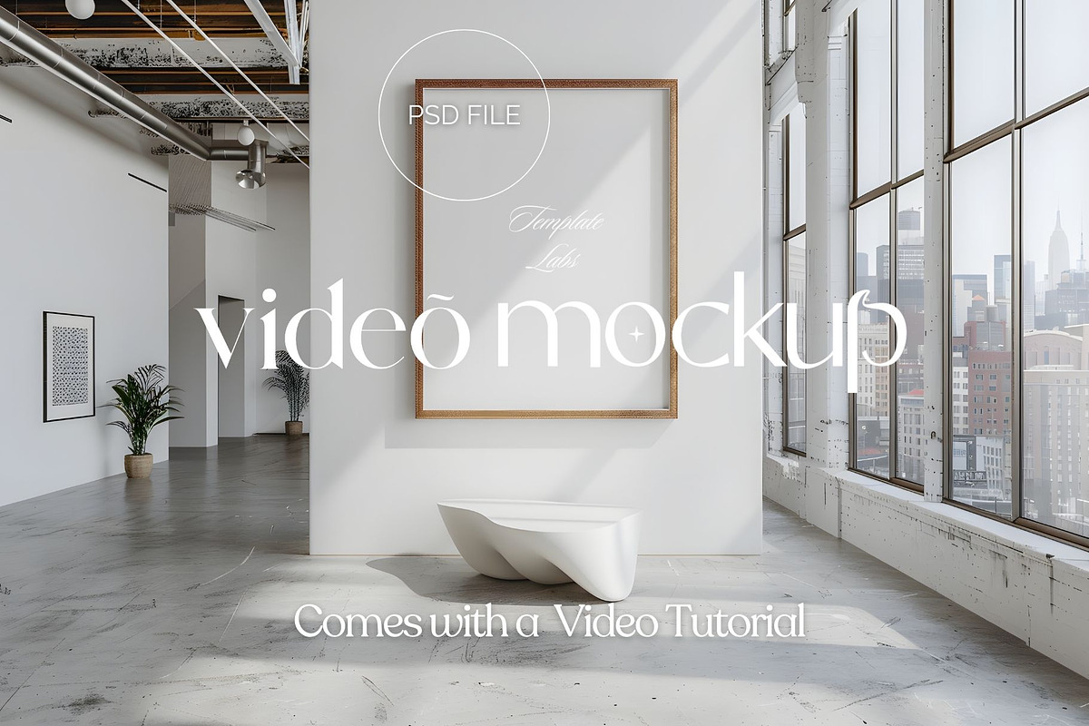 Video Frame Mockup, a Household Mockup by Templatelabsdesign (Photo 3 of 7)