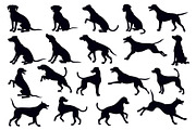 Collection of dog silhouettes, an Illustration by Creative_View (Thumbnail 3 of 5)