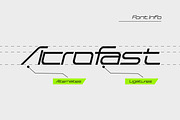 Acrofast, a Sans Serif Font by Rishsketch (Thumbnail 5 of 13)