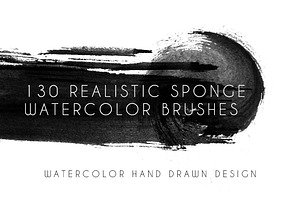 130 Sponge Watercolor Brushes