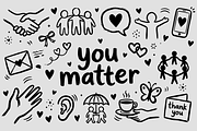 Mental Health & Wellness Doodle, a Healthcare Illustration by Huza Studio (Thumbnail 8 of 10)