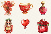 Red Mother's Day Sublimation Clipart, an Illustration by OK Design (Thumbnail 3 of 5)