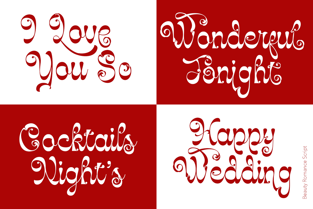 Beauty Romance Script, a Script Font by TypeClassHeroes (Photo 4 of 10)