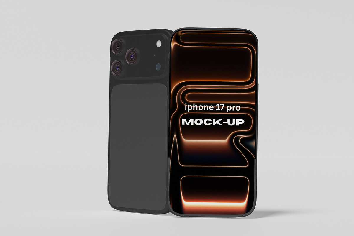 IPHONE 17 PRO, an iPhone Mockup by kebunmockup (Photo 5 of 5)