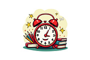 Globe, Books & Clock Clipart, an Object Graphic by Designs_River (Thumbnail 8 of 16)