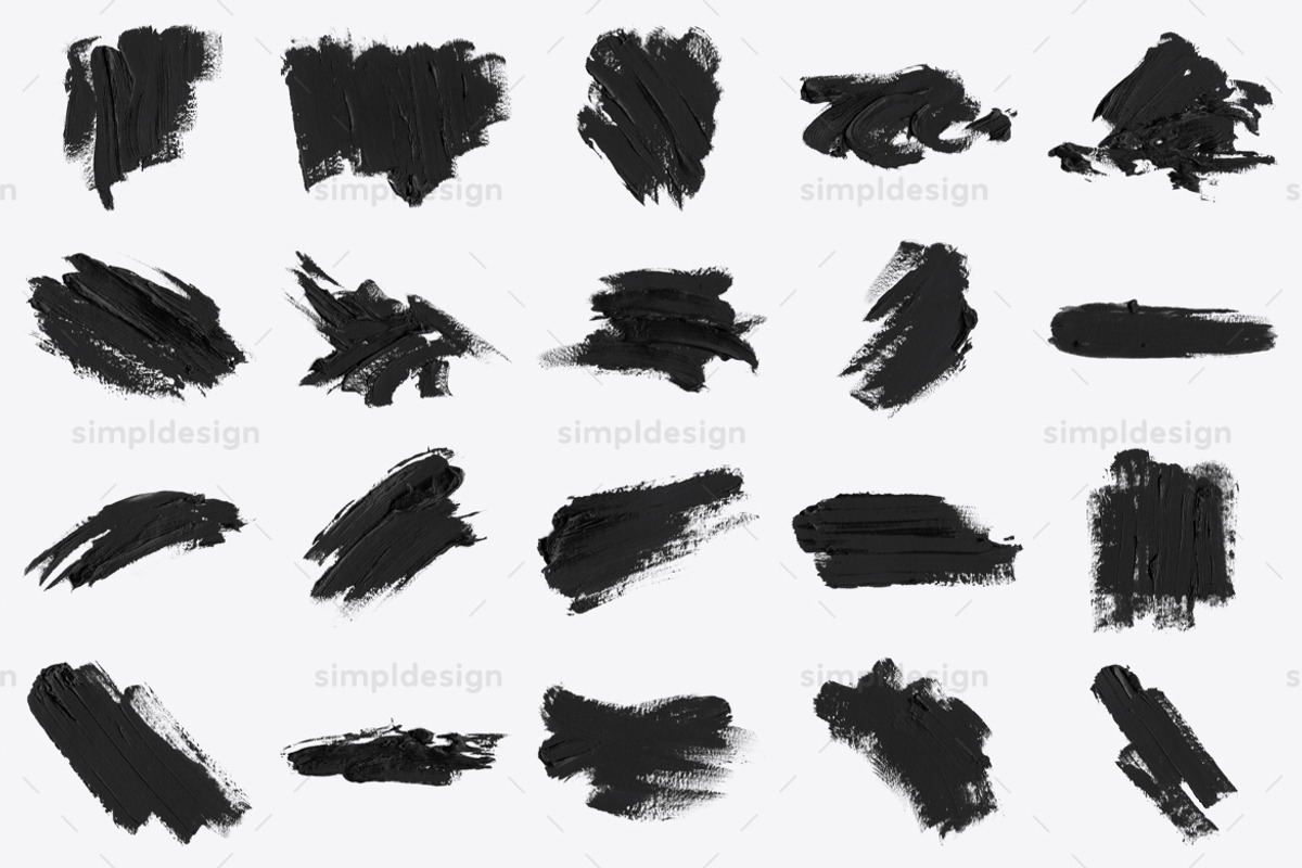 Stamp Textured Oil Photoshop Brushes, a Brush Add-On by SimplDesign (Photo 4 of 7)