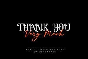 Black Clover Font Duo