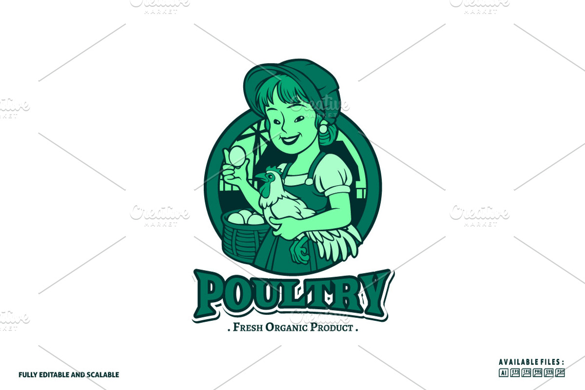 Lady Farmers logo, a Branding & Logo Template by Kongstones_std (Photo 4 of 5)
