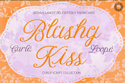 Blushy Kiss - Handmade Script, a Script Font by Setara Langit CreativeStd (Thumbnail 1 of 12)