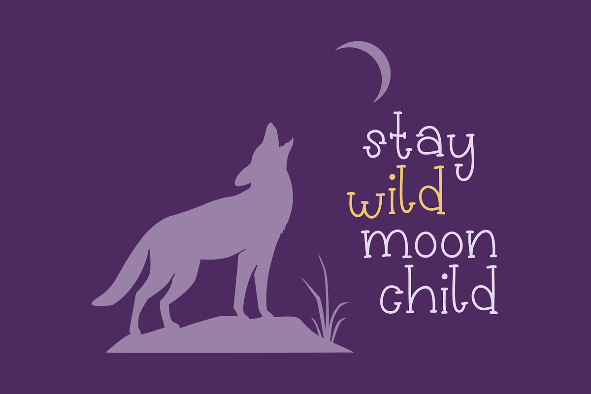 Wild Twilight Cute Typewriter Font, a Serif Font by Dancing with Ink (Photo 7 of 19)