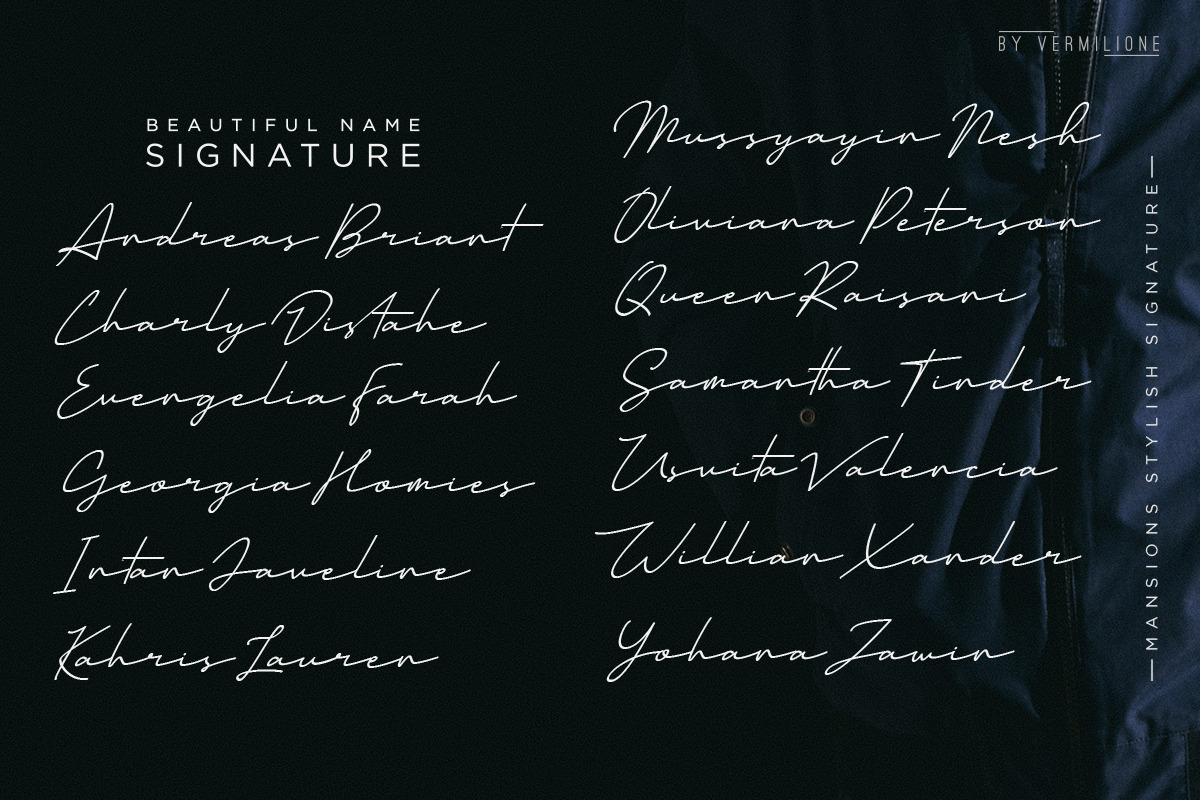 Mansions Stylish Signature preview 3