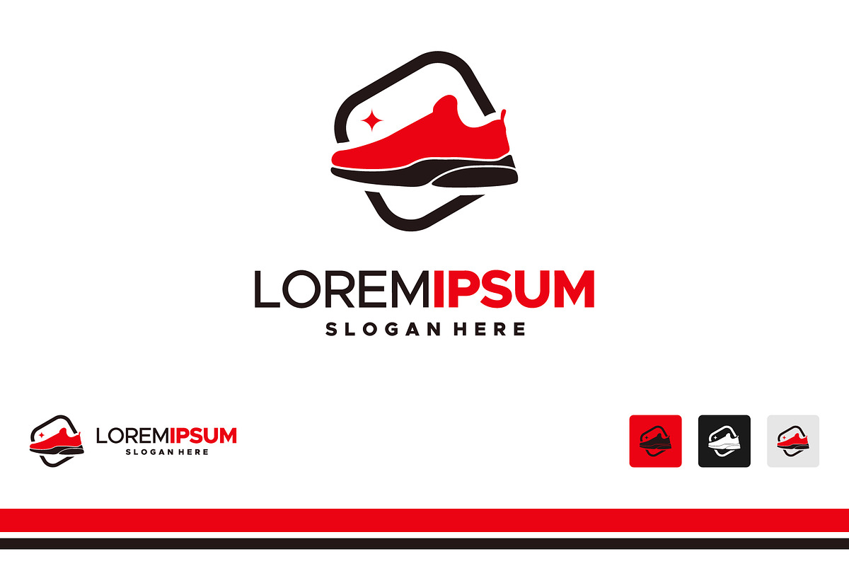 Set of Iconic Shoe Logo designs, a Branding & Logo Template by Lucky Creative (Photo 3 of 5)