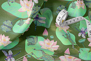 Frog Lotus Seamless Pattern, a Pattern Graphic by Oksana Dovhopol Art (Thumbnail 21 of 23)