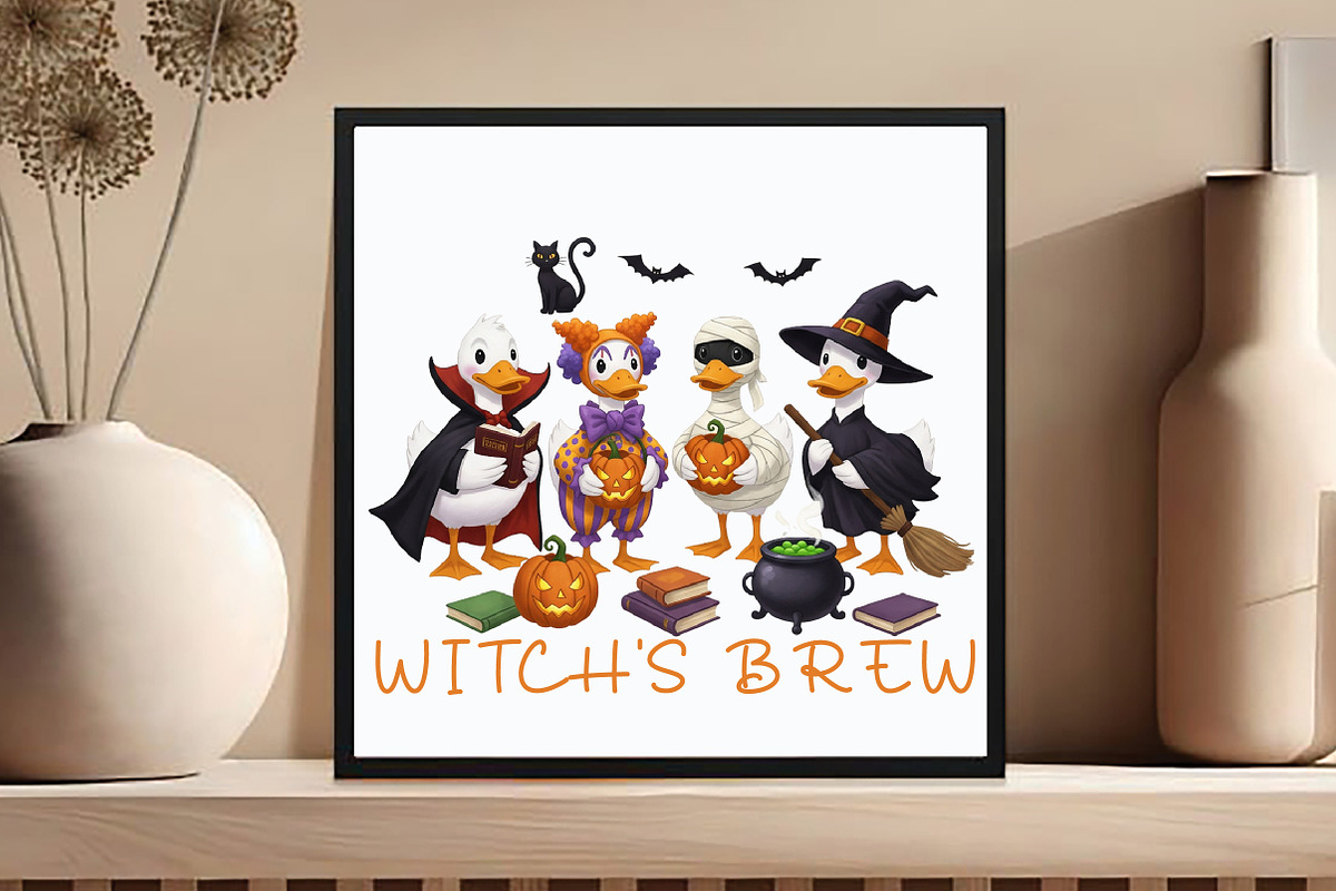 Honk Trick or Treat,Spooky Goose Png, an Illustration by DreamCafeArt (Photo 4 of 7)