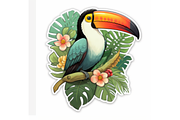 Tropical Digital Sticker, a Decorative Illustration by Creative design (Thumbnail 7 of 7)