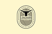Vintage Long Horn Farm Logo, a Branding & Logo Template by Atlantis X Nurman Arbai (Thumbnail 2 of 2)