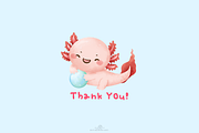 Axolotl Adventure Clipart, an Animal Illustration by Blumensdiary (Thumbnail 6 of 6)