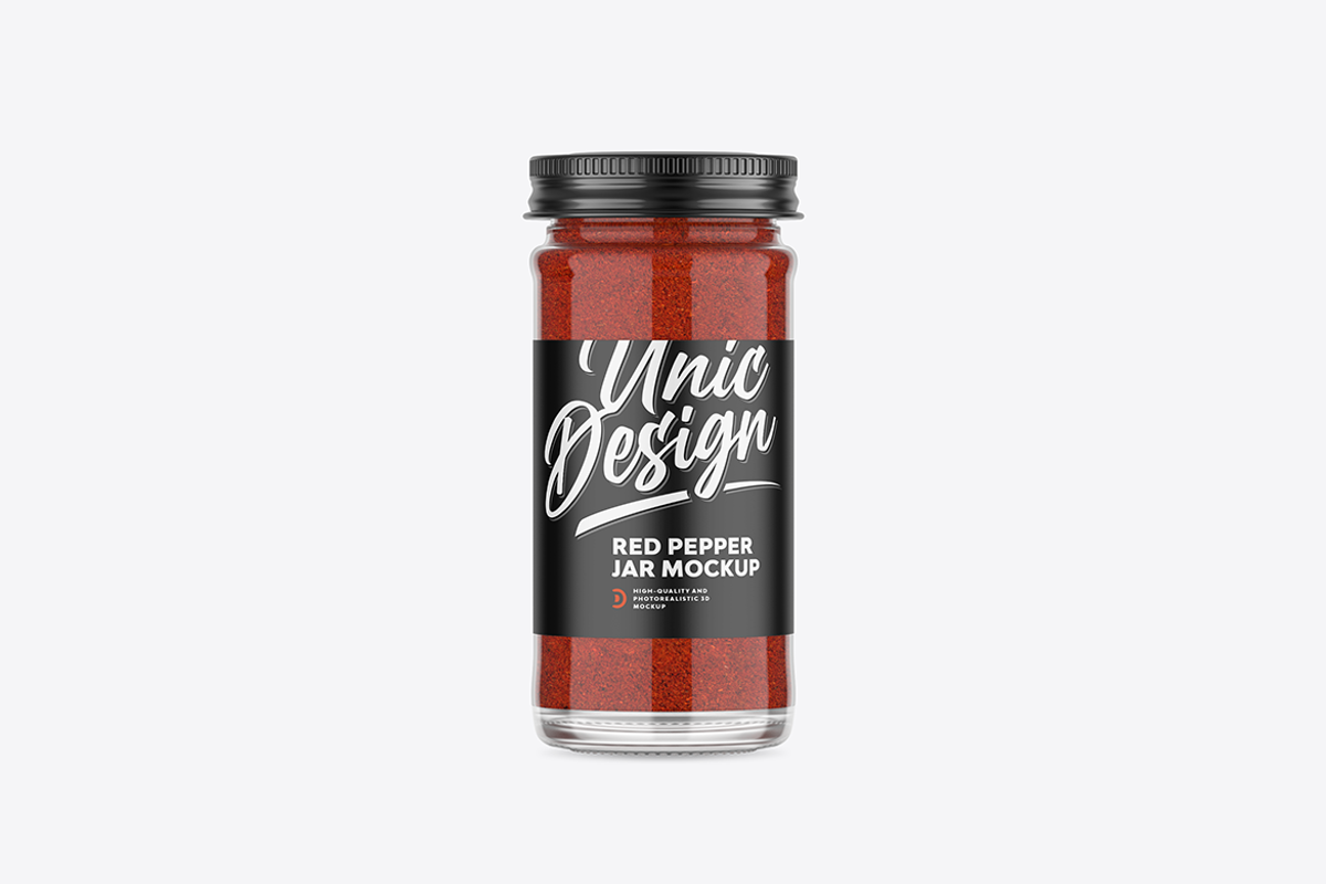 Red Pepper Jar Mockup, a Product Mockup by UnicDesign (Photo 3 of 3)