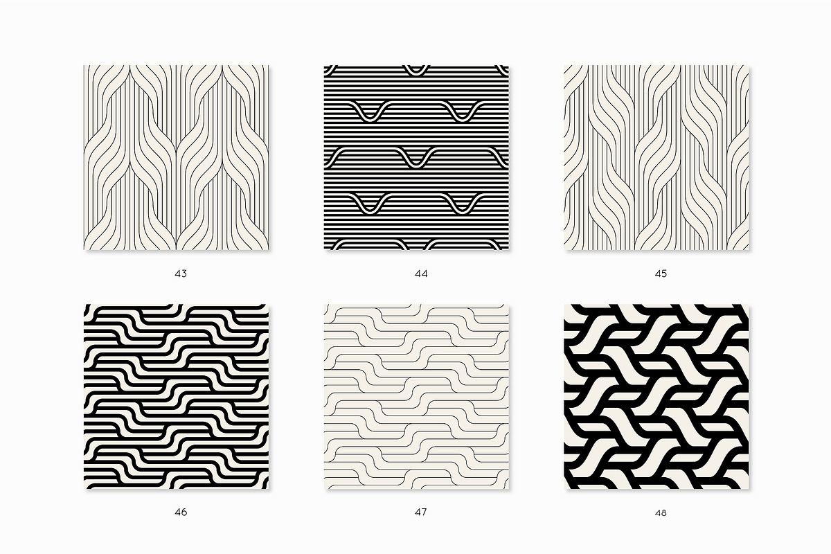 60 Geometric Seamless Patterns, a Pattern Graphic by Curly_Pat (Photo 14 of 16)