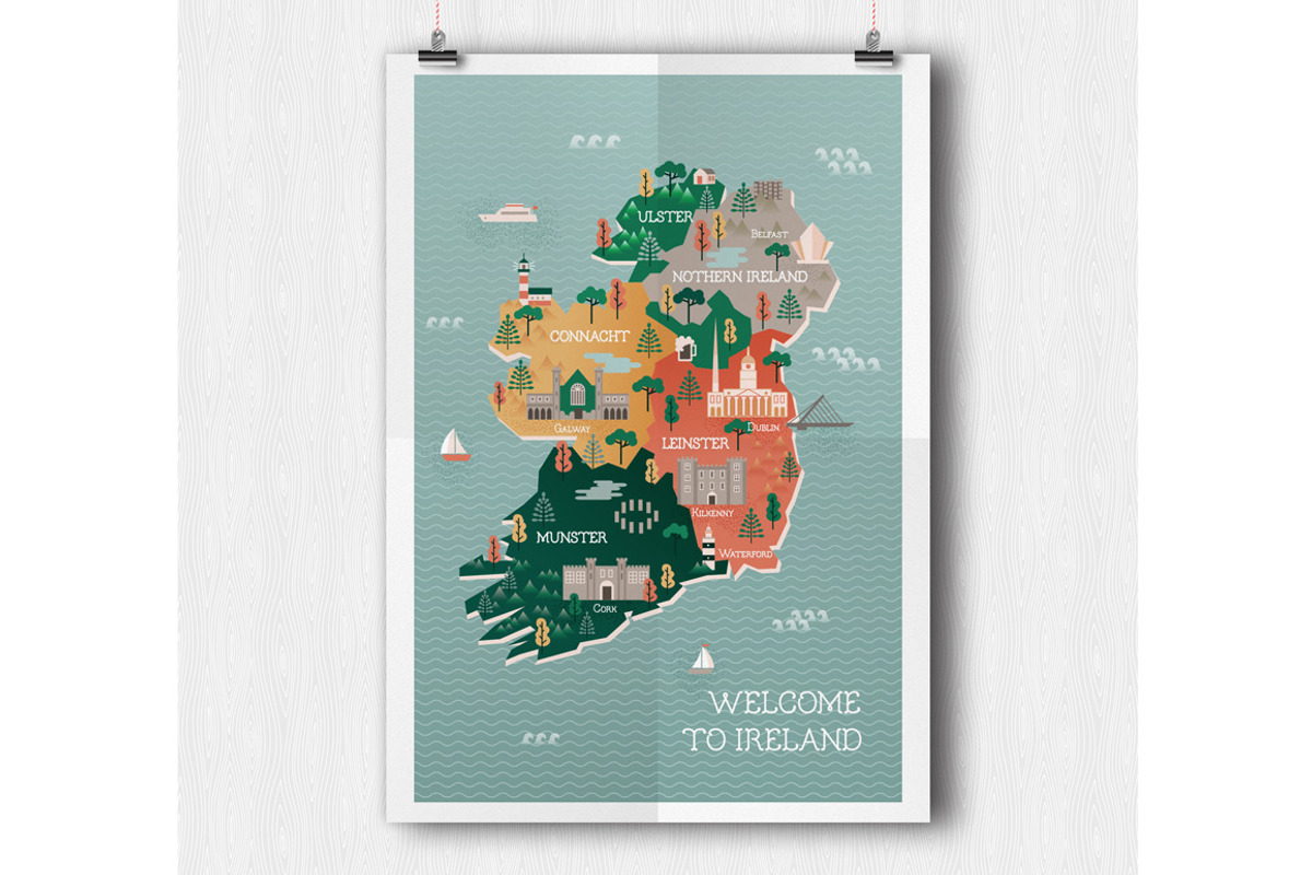 Map Of Ireland, an Illustration by Designifty (Photo 3 of 4)