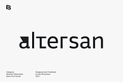 Altersan; Abstract Alternates Sans, a Sans Serif Font by Eko Bimantara (Thumbnail 1 of 12)