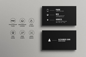 Stylish Minimal Business Card