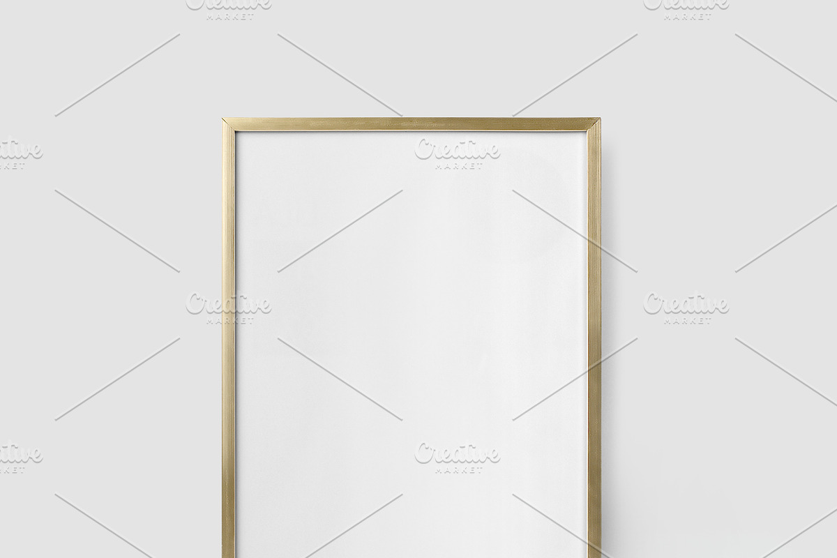 Frame Mockup #2592, Gold Portrait, a Print Template by Kzara Visual Concepts (Photo 3 of 3)