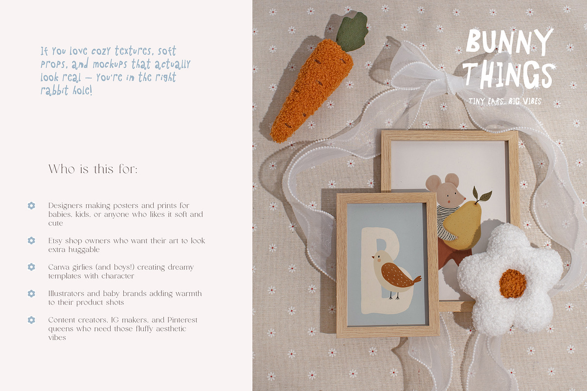 Bunny Things 45 Frame & Card Mockups, a Product Mockup by Muse Mockups (Photo 7 of 16)