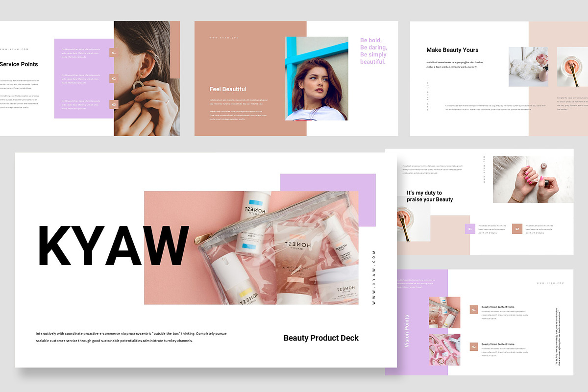 Kyaw : Beauty Product Google Slides, a Presentation Template by Punkl Camp (Photo 1 of 16)