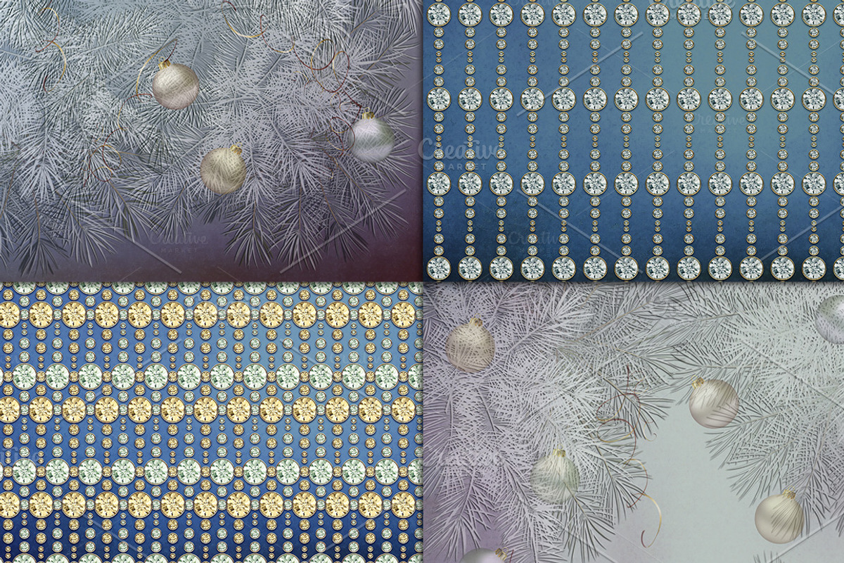 Christmas night scrapbook background, a Texture Graphic by Area (Photo 4 of 5)