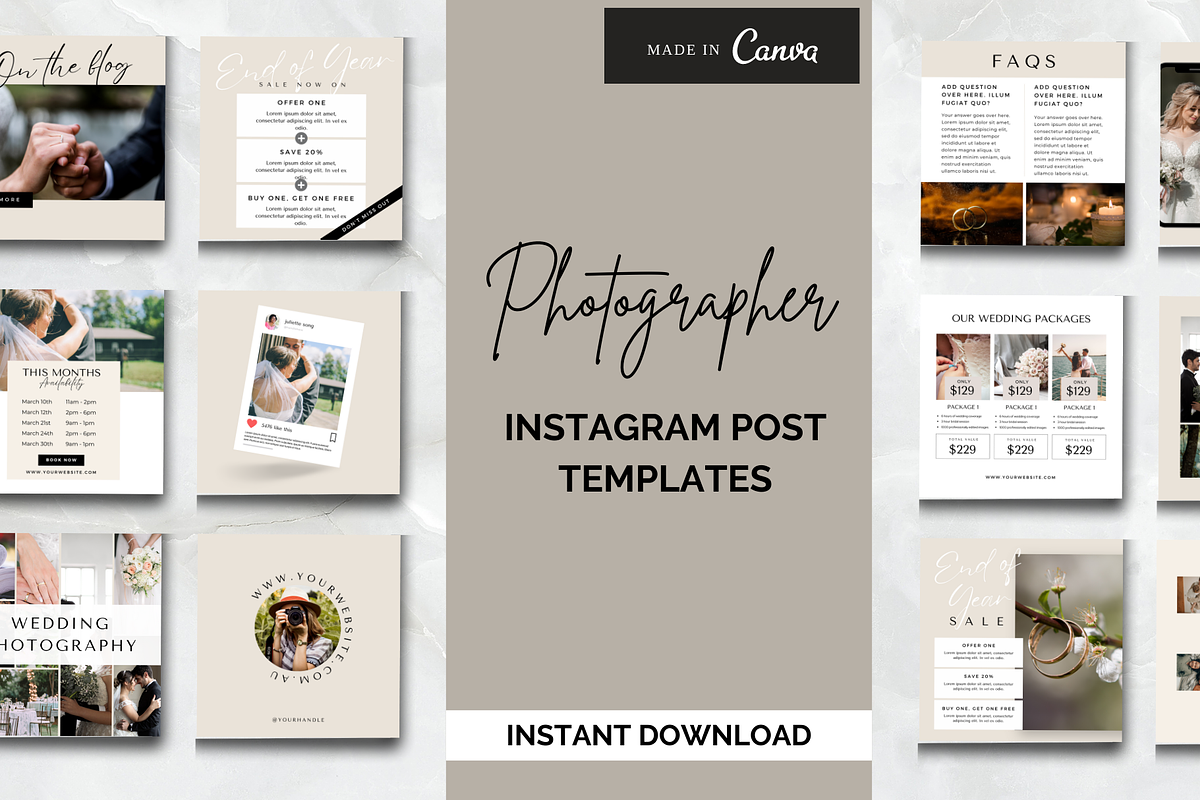 Photographer Instagram Post Template, a Social Media Template by Social Assumptions (Photo 1 of 7)