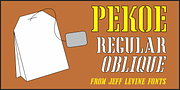 Pekoe JNL, a Font by Jeff Levine Fonts (Thumbnail 1 of 5)