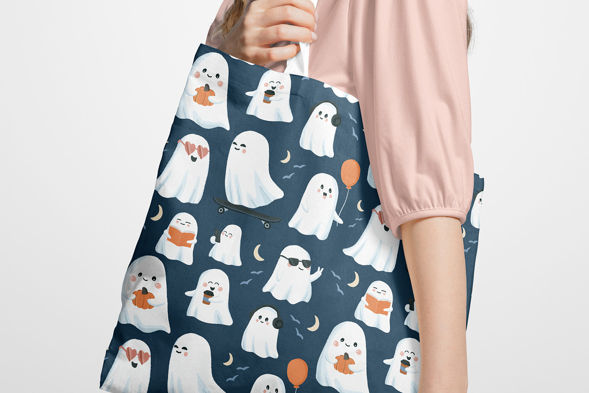 Free Spirits Ghost Vector Graphics, a Seasonal Illustration by Bend Brand Design (Photo 2 of 5)