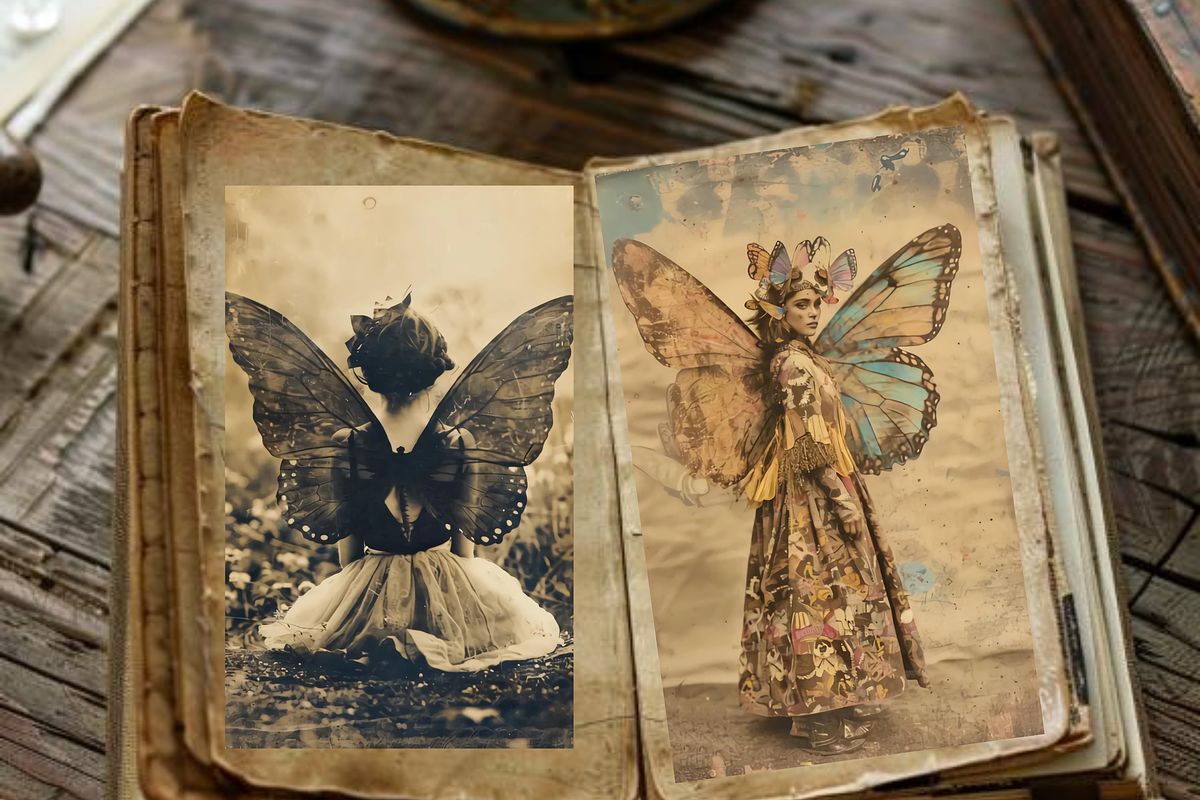 REALISTIC FAIRIES JUNK JOURNAL KIT, a Person Illustration by Daring Digies (Photo 7 of 7)