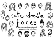 Cute Doodle Faces, a Person Illustration by Liz Pengilley Studio (Thumbnail 1 of 4)
