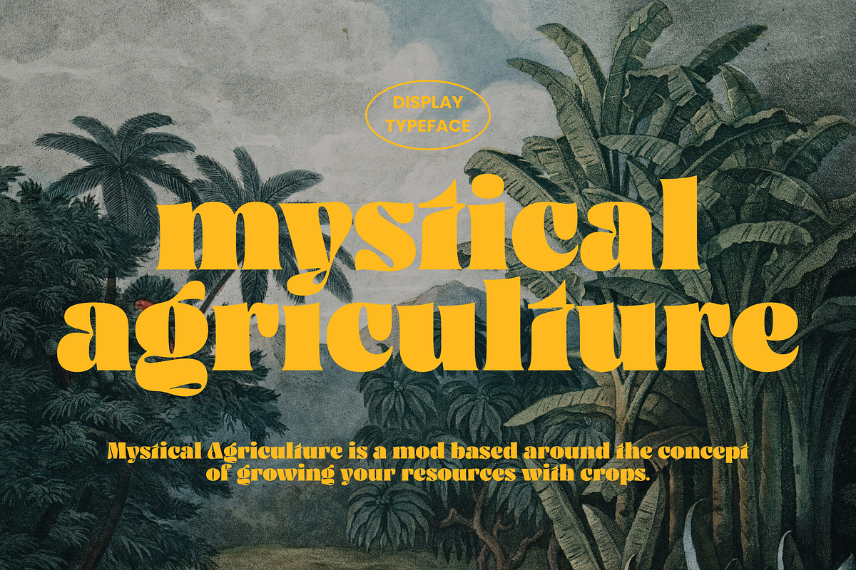 Ayuga - Psychedelic Font, a Serif Font by Zarma Type (Photo 7 of 14)