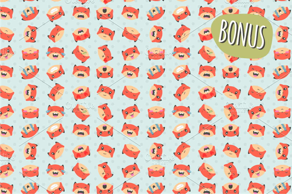 Fox Emojis, an Emoji Icon by NatBurger (Photo 4 of 4)