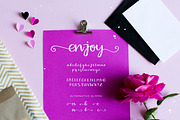Enjoy script font, a Script Font by Marie Smth (Thumbnail 2 of 6)
