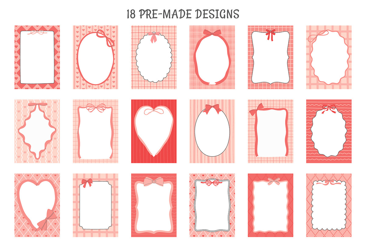 Bows and Frames Collection, a Decorative Illustration by yarynabo (Photo 7 of 15)