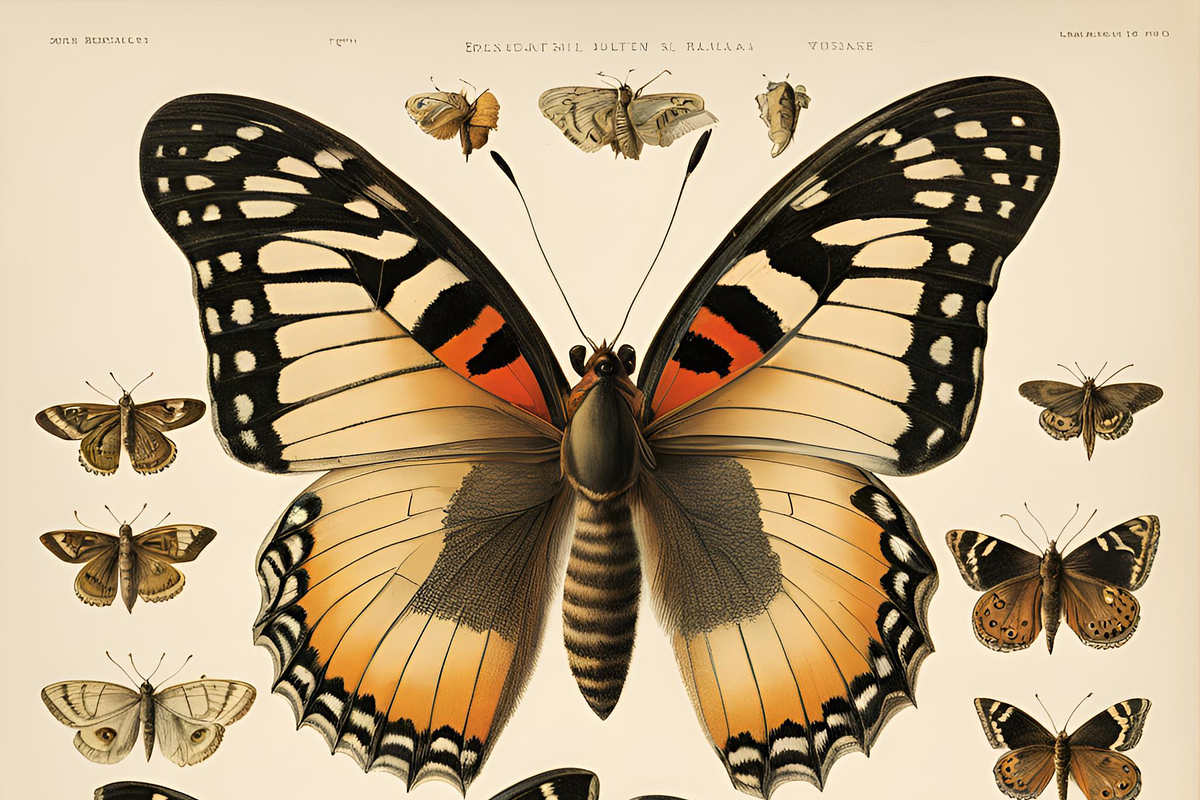 Vintage Butterflies, an Animal Illustration by Karliefie (Photo 3 of 5)