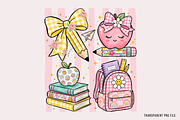 Preppy Back to School Girly Png, an Object Illustration by Clipart Bloom (Thumbnail 1 of 3)
