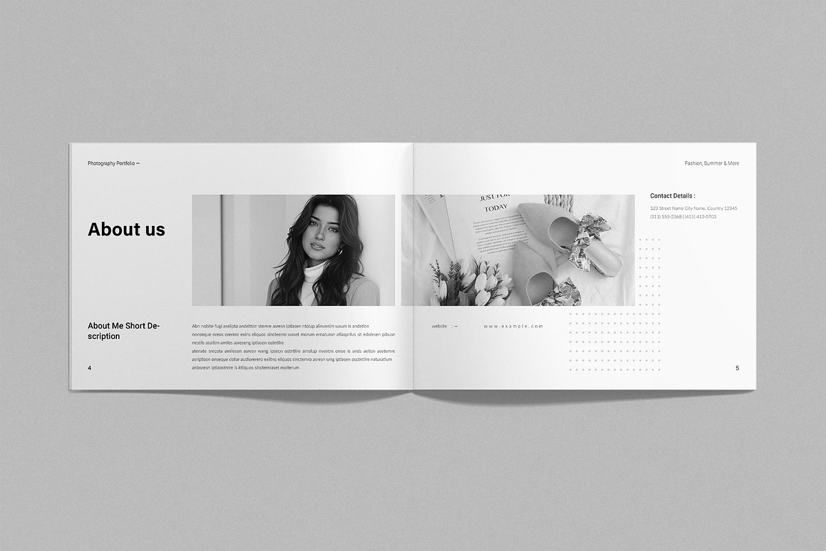 Photography Portfolio Template, a Brochure Template by ElvinPrint (Photo 5 of 10)