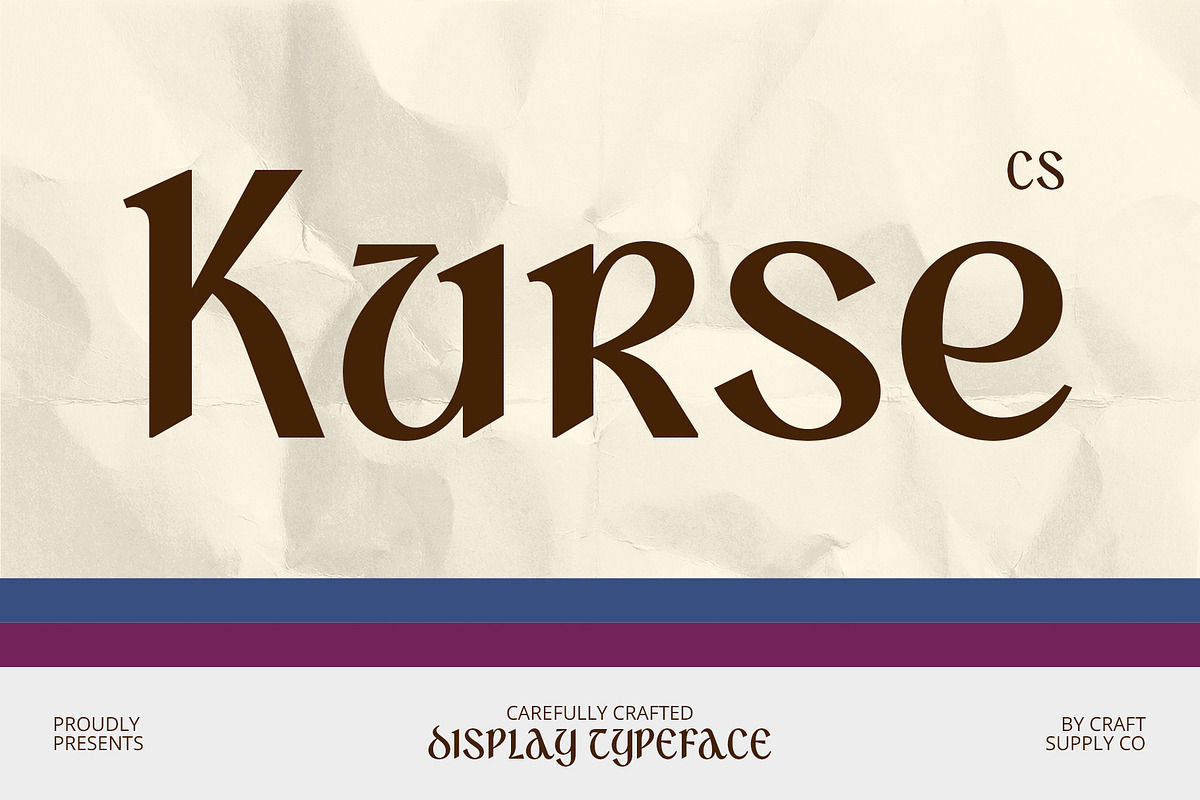 CS Kurse – Uncial Font, a Sans Serif Font by Craft Supply Co. (Photo 1 of 8)