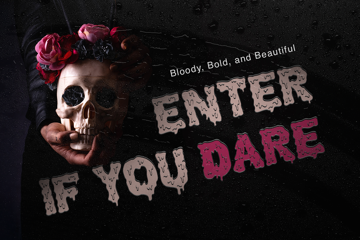 Bleed Out - Dripping Display Font, a Handwritten Font by Pixesia Studio (Photo 5 of 12)