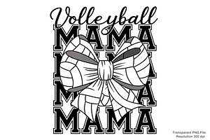 Volleyball Mama Png, Volleyball PNG, a Graphic by Clipart Bloom