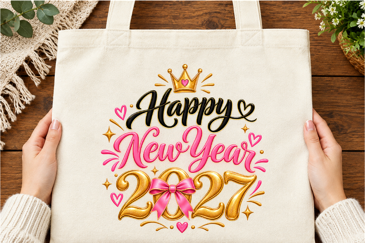 Happy New Year 2027 Celebration, a Seasonal Illustration by Printable Design Store (Photo 5 of 5)