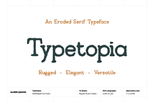 Typetopia Eroded Serif Typeface