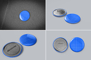 Pin Button Mockup - 8 Views, an Advertising Mockup by Illusiongraphic (Thumbnail 12 of 23)