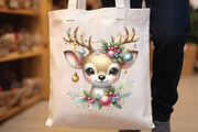 Christmas Reindeer Clipart, a Work Illustration by CraftArtStudio (Thumbnail 3 of 6)